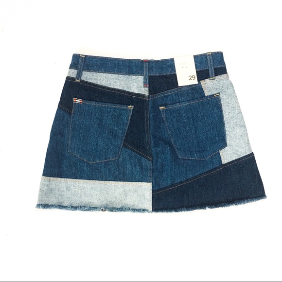 Alice & Olivia patchwork denim skirt - Picture 4 of 5